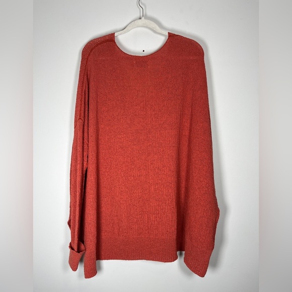 The Normal Brand Roadtrip V-neck Open Knit Beachy Slouchy Sweater sz L - Picture 13 of 13